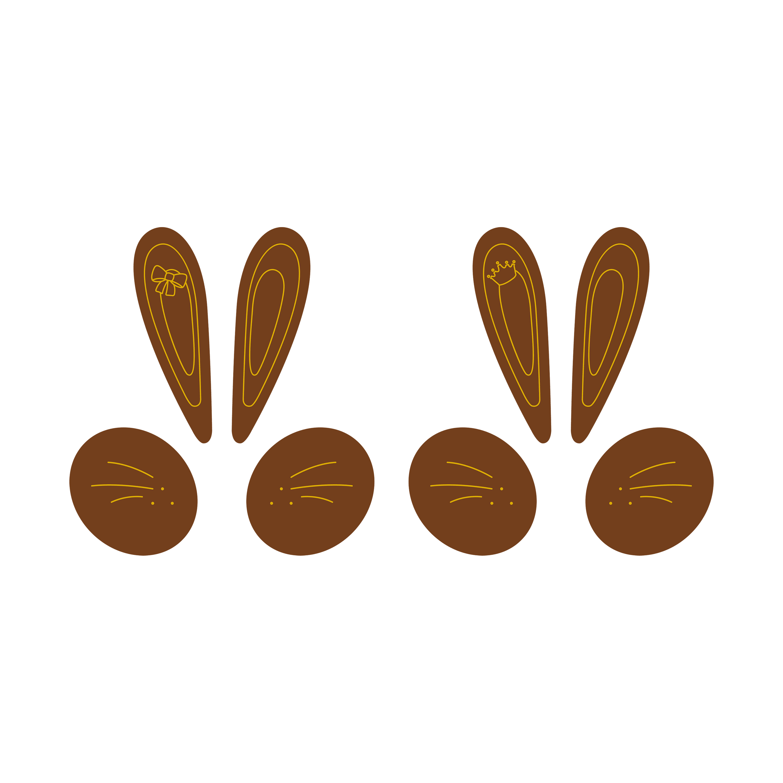 Mr & Mrs Easter Rabbit - 2 models - Savory Gourmet