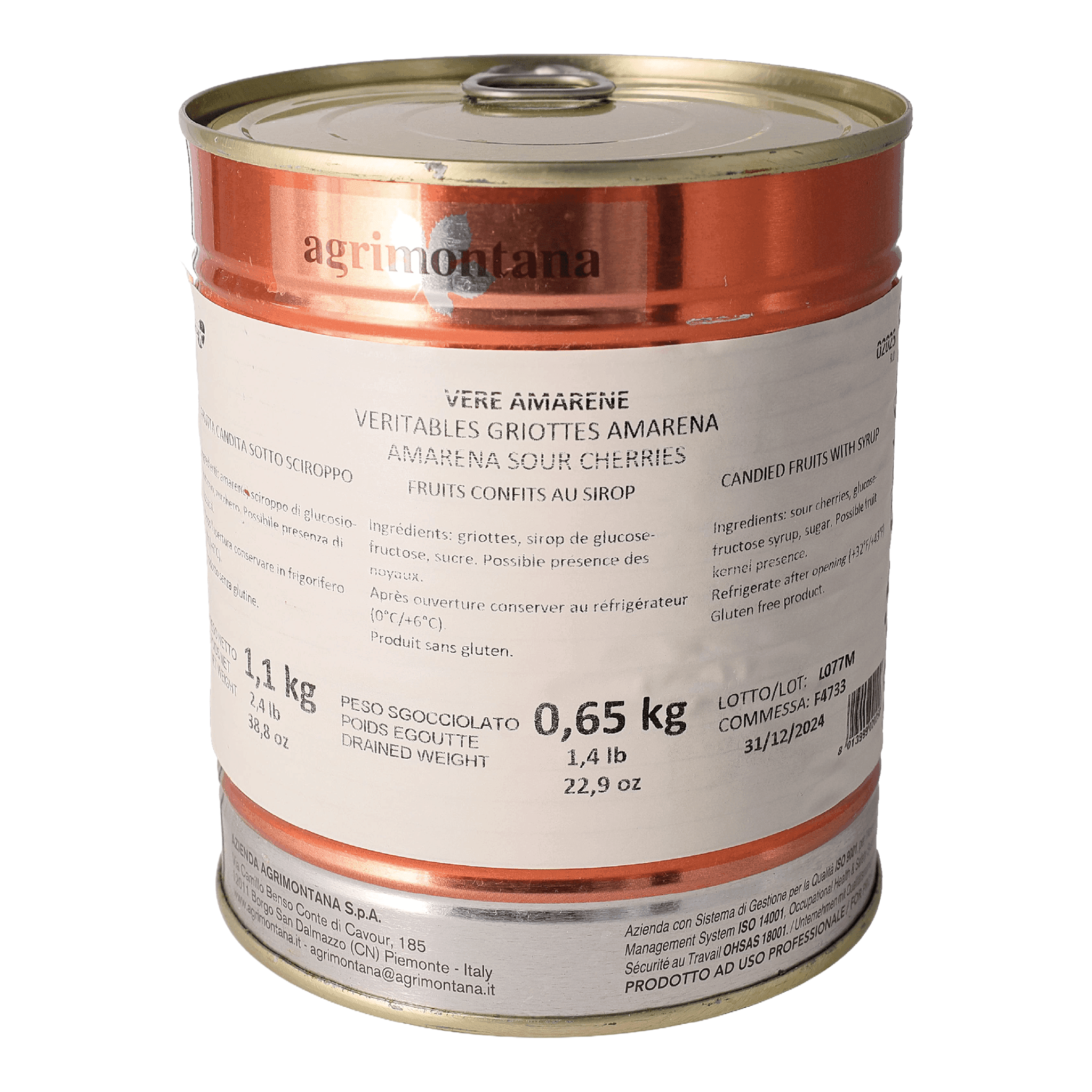 Candied Cherries in Syrup Amarenata 20/22