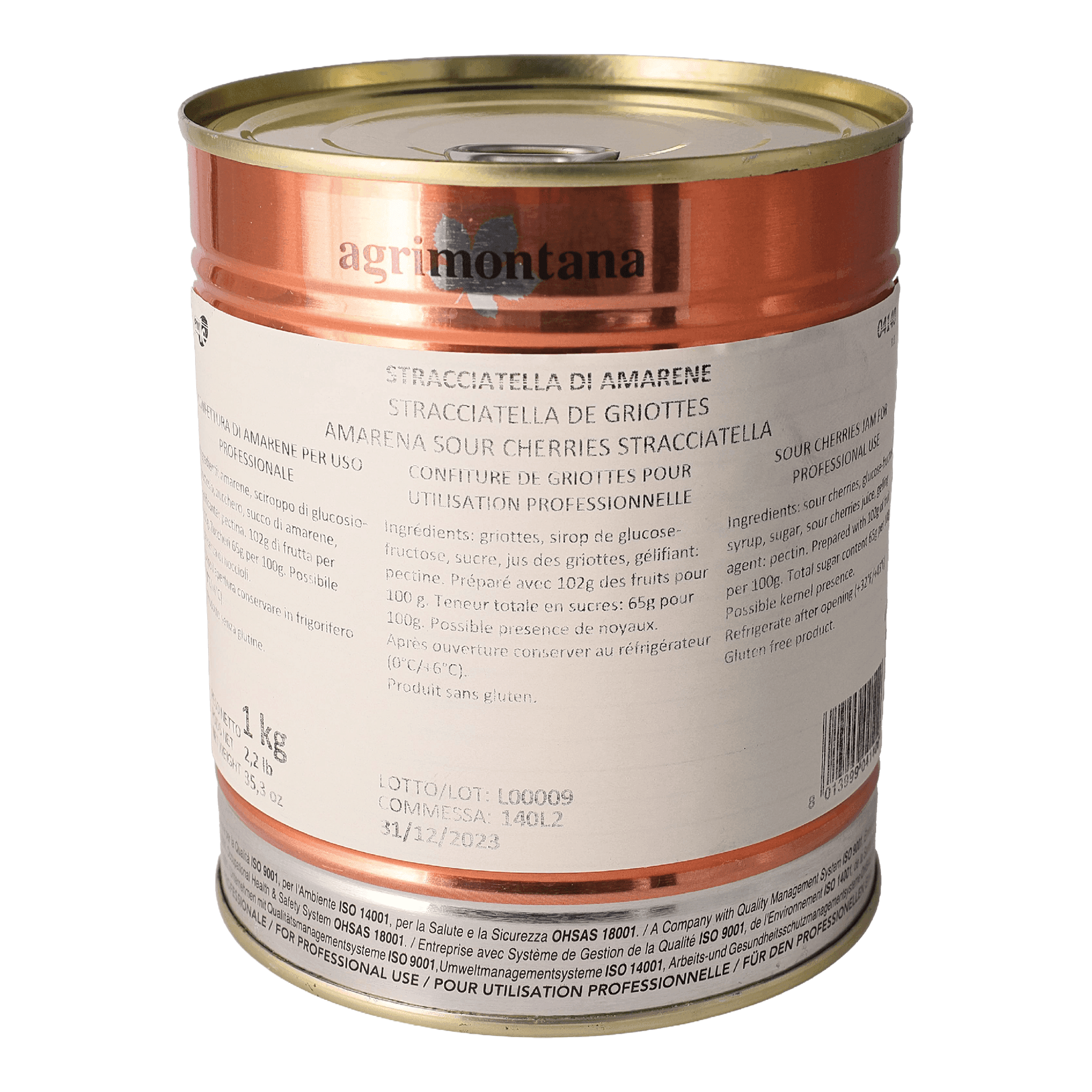 Genuine Amarena Sour Cherries Candied in Syrup