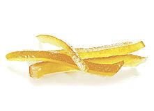 Candied Lemon Peel in Strips 8x90mm - Savory Gourmet