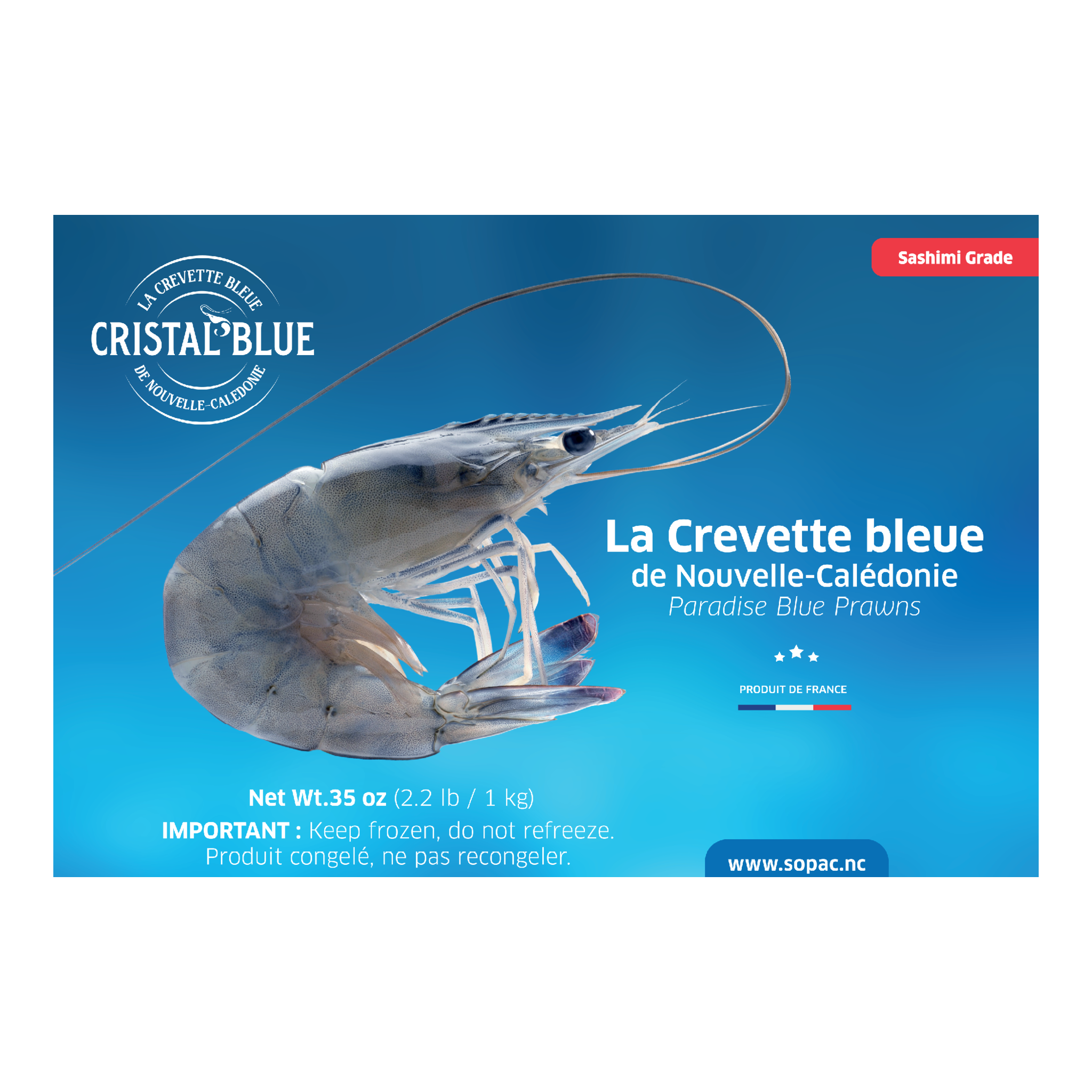 Medium Blue Prawns (Gambas) - 12-14 ea per lb