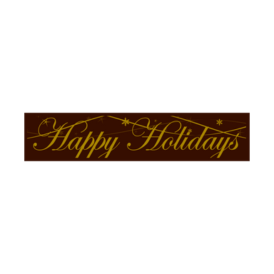 "Happy Holidays" Rectangle - Savory Gourmet