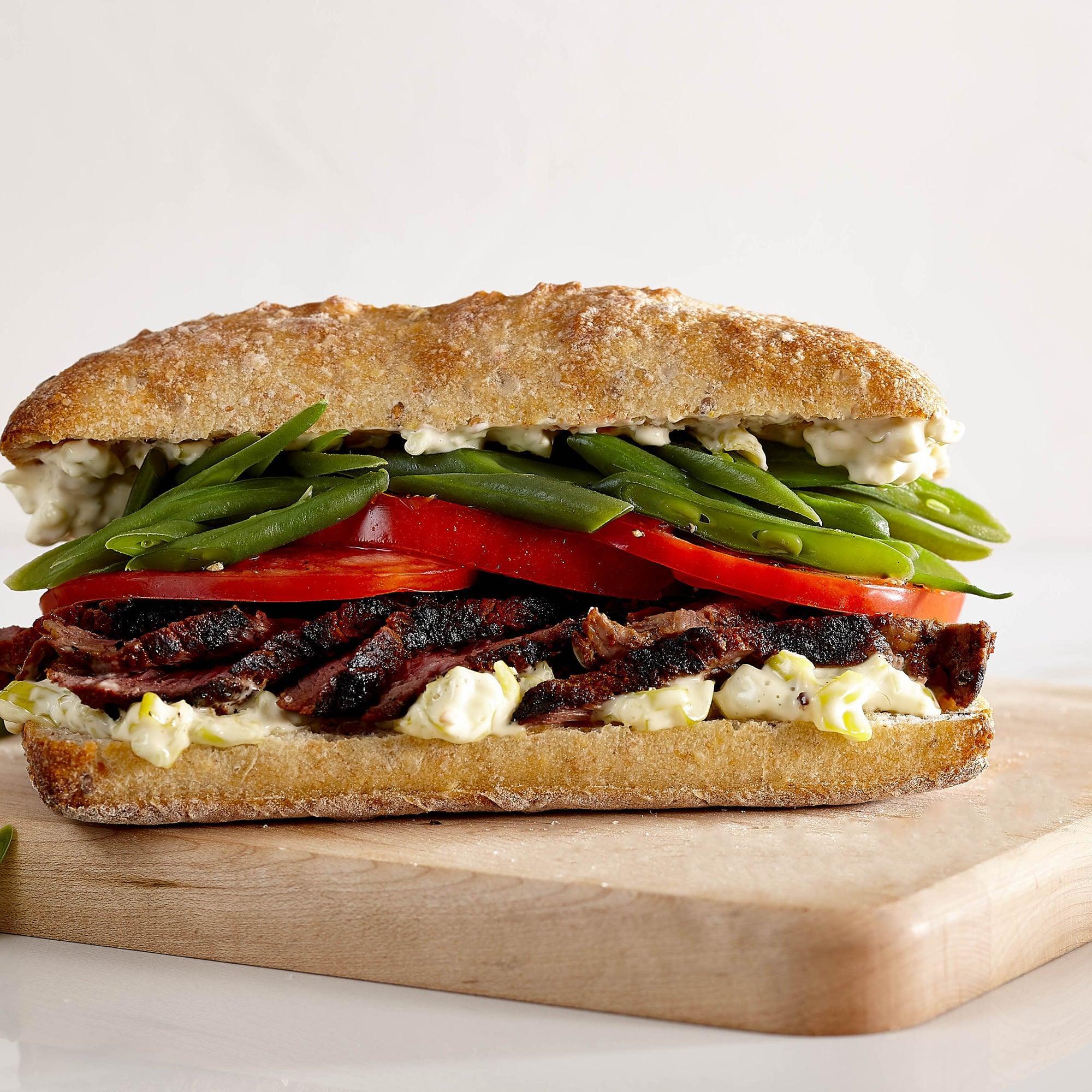 Ciabatta Sandwich Bun Whole Grain - Savory Gourmet