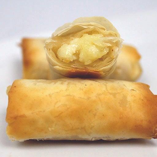 Pear & Almond Brie Phyllo Roll - Savory Gourmet