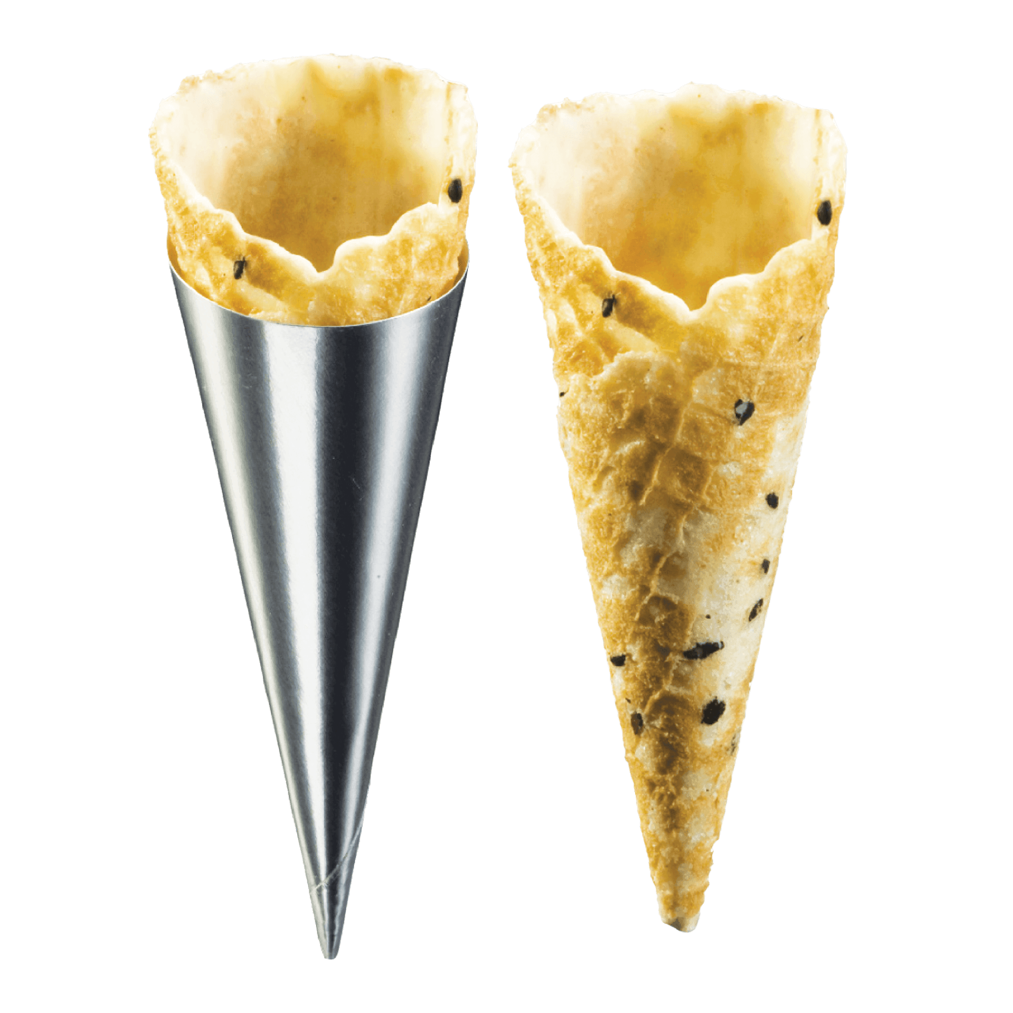 Mini Black Sesame Cone 0.98'' - Savory Gourmet