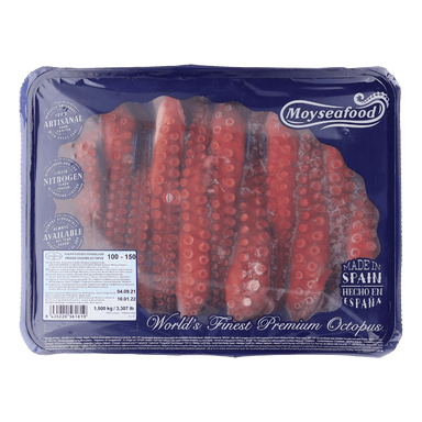 Cooked Spanish Octopus Tentacles 4-5oz (12 Tentacles/box) - Savory Gourmet