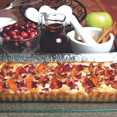 Deep Dish Buttermilk Pancake Stuffed w/ Fresh Cranberries & Apples - Savory Gourmet