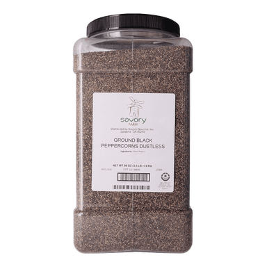 Black Peppercorn Ground Dustless - Savory Gourmet